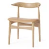 Warm Nordic Cow Horn Stoel Eikenhout