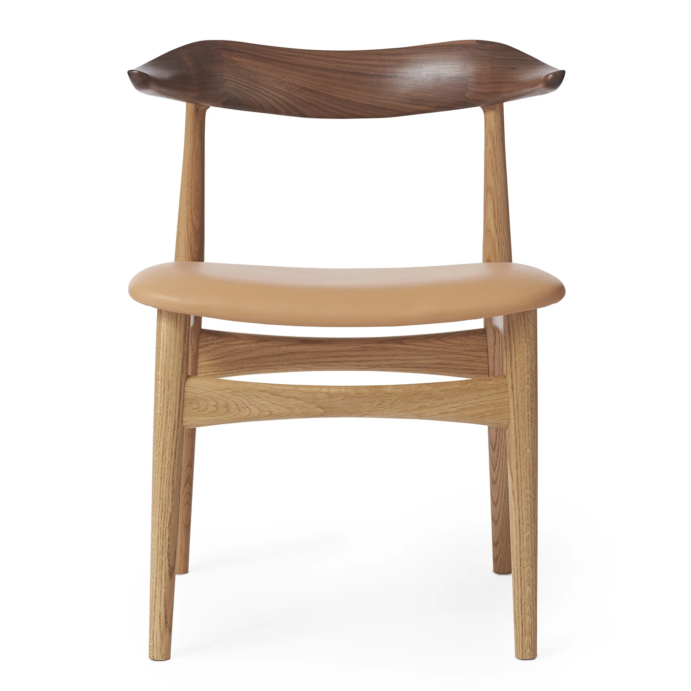 Warm Nordic Cow Horn Stoel Walnoothout-eikenhout 2 Warm Nordic Cow Horn Stoel Walnoothout-eikenhout - Afbeelding 2