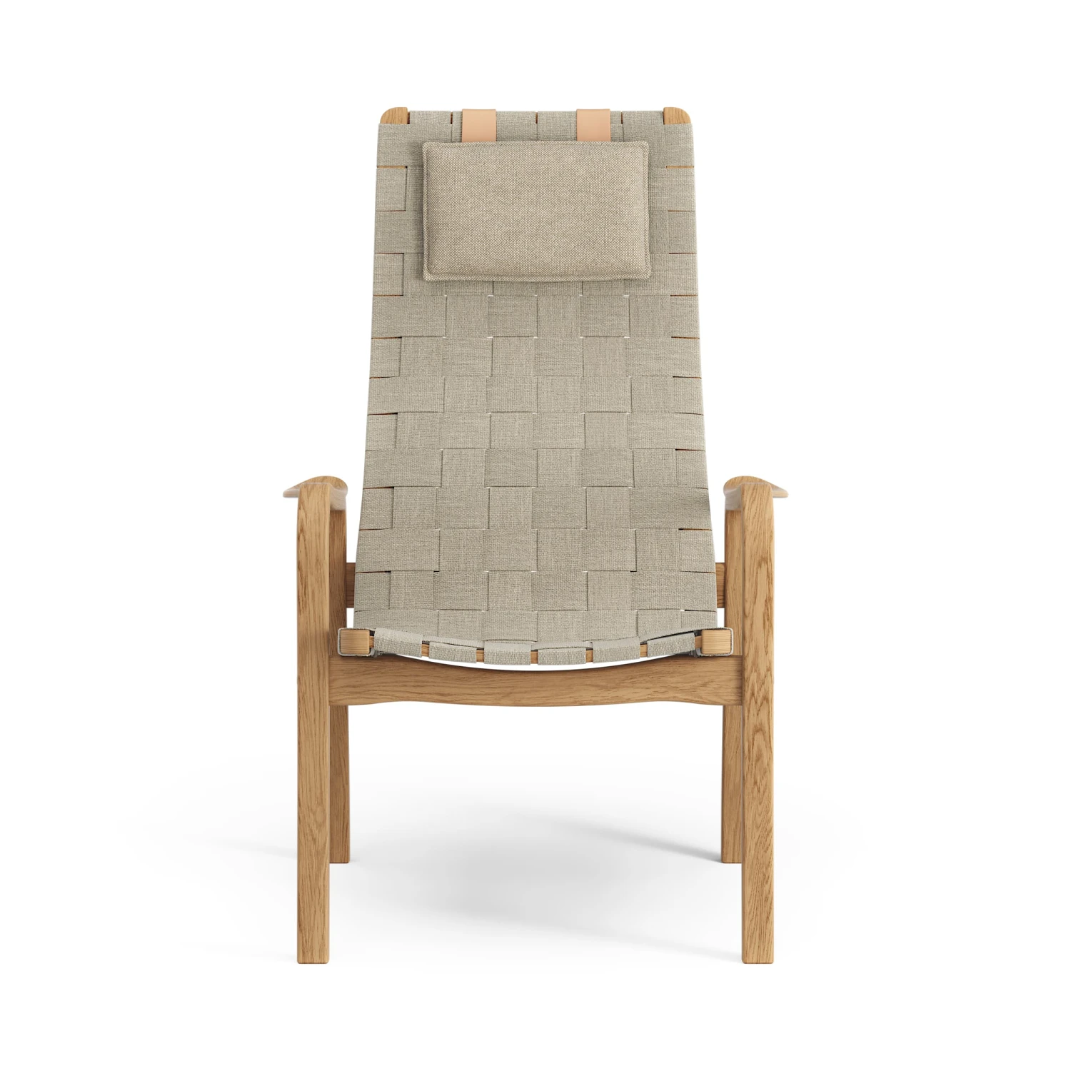 Swedese Primo Fauteuil Hoog Met Nekkussen Eik Geolied 2 Swedese Primo Fauteuil Hoog Met Nekkussen Eik Geolied - Afbeelding 2