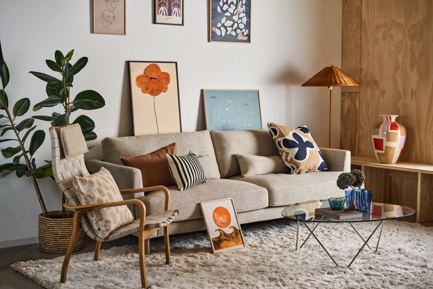 Swedese Primo Fauteuil Hoog Met Nekkussen Eik Geolied 6 Swedese Primo Fauteuil Hoog Met Nekkussen Eik Geolied - Afbeelding 6