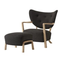 &Tradition Wulff Lounge Chair ATD2 Fauteuil Incl. Poef ATD3
