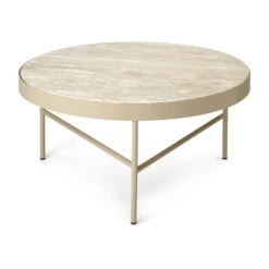 Ferm LIVING Travertine Salontafel Ø70,5 Cm
