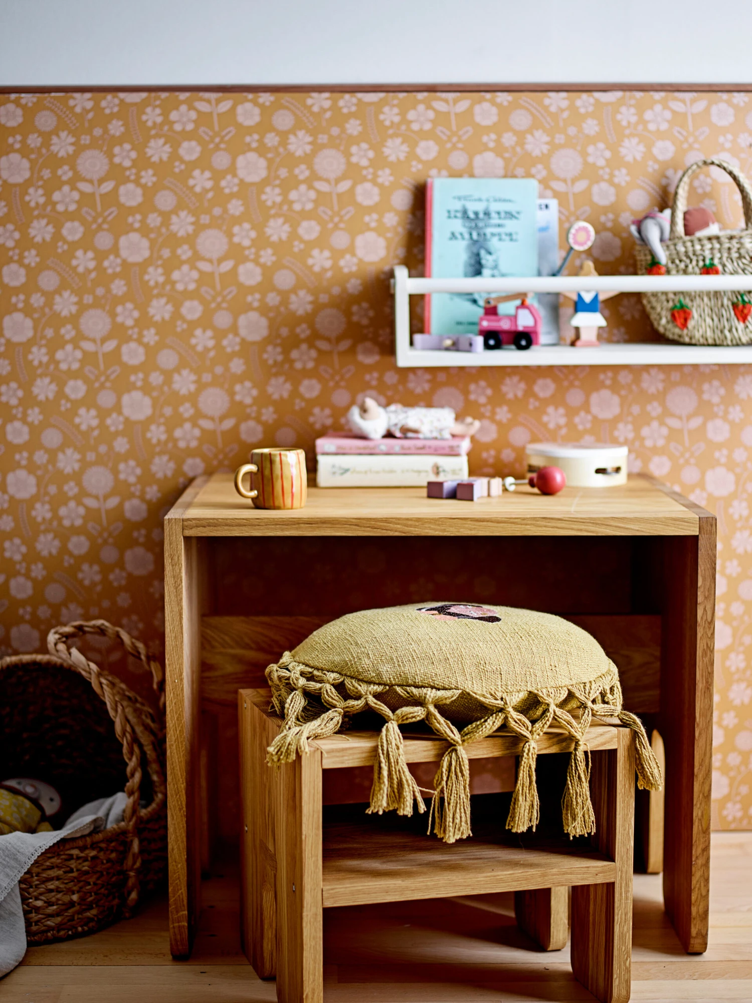 Bloomingville Bas Kruk 35x30x30 Cm 2 Bloomingville Bas Kruk 35x30x30 Cm - Afbeelding 2