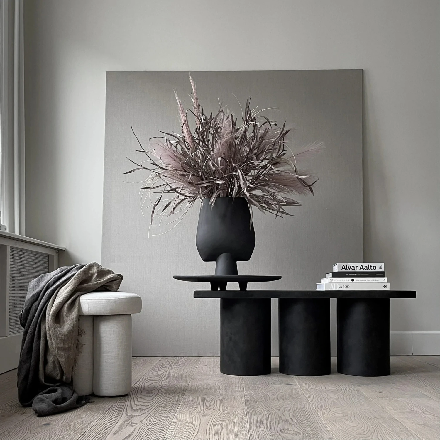 101 COPENHAGEN Big Foot Kruk Linnen 3 101 COPENHAGEN Big Foot Kruk Linnen - Afbeelding 3