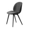 Gubi Beetle Dining Chair Front Upholstered Plastic Base