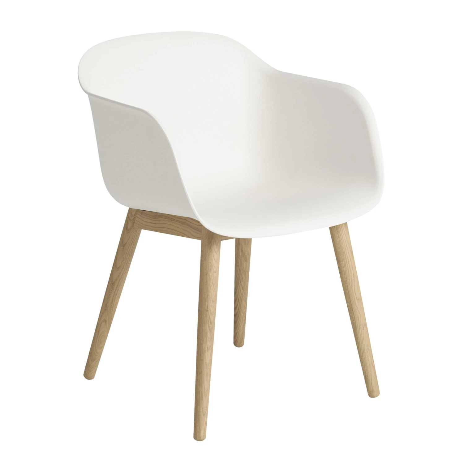 Muuto Fiber Chair Stoel Met Armleuningen En Houten Poten 1 Muuto Fiber Chair Stoel Met Armleuningen En Houten Poten