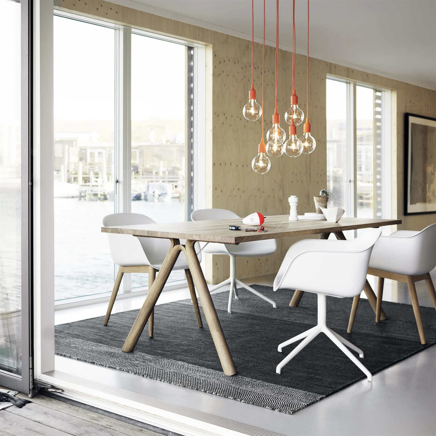 Muuto Fiber Chair Stoel Met Armleuningen En Houten Poten 2 Muuto Fiber Chair Stoel Met Armleuningen En Houten Poten - Afbeelding 2