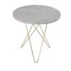 OX Denmarq Tall Mini O Bijzettafel Ø50 H50, Messing Onderstel