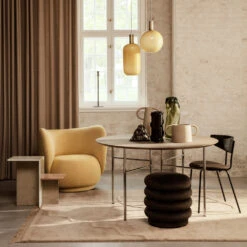 Ferm LIVING Pouf Round Zitpoef -Muuto Verkoopwinkel pouf round velvet miljo2 7779d69288